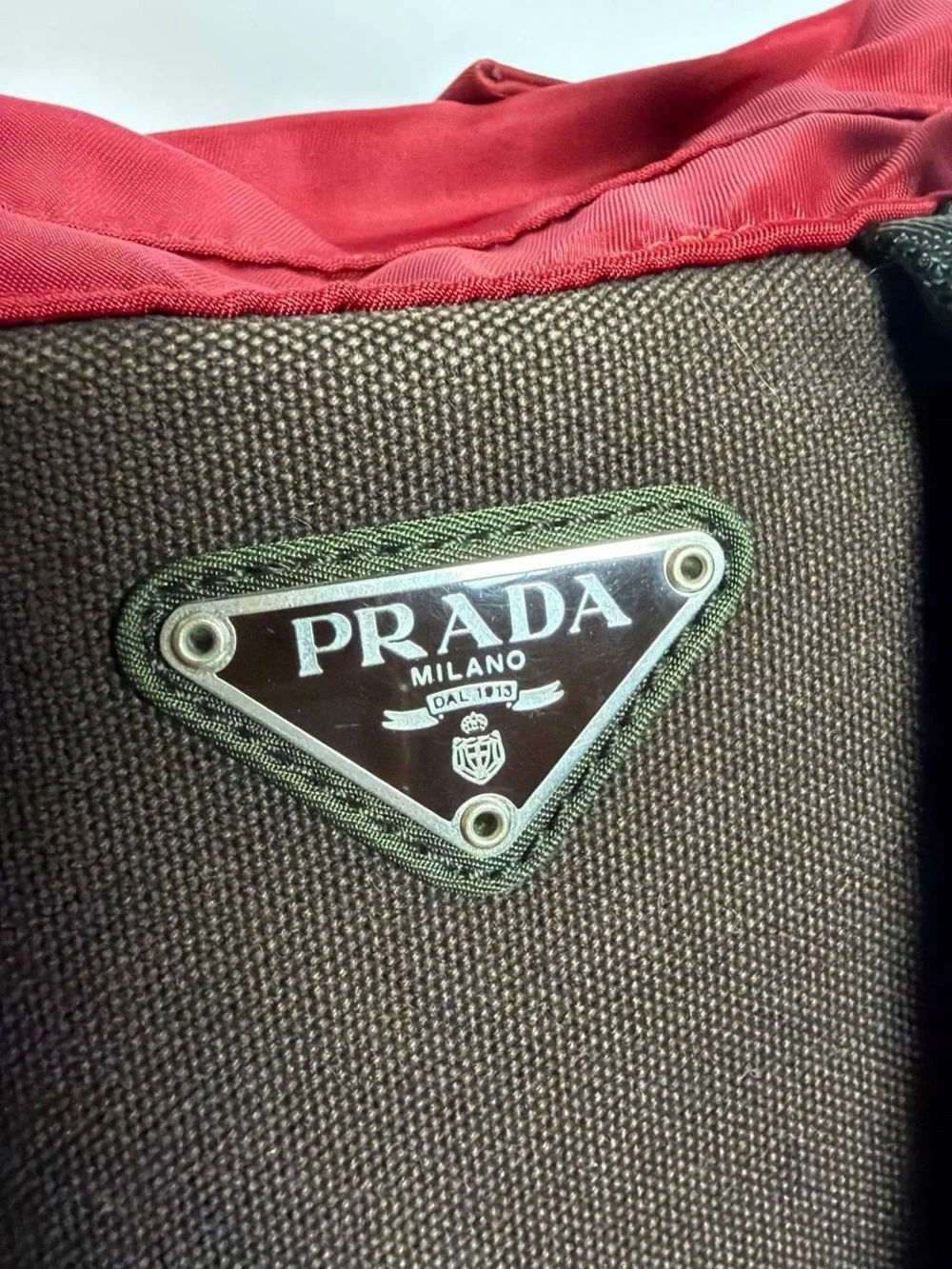 Prada Tessuto Red Nylon Backpack